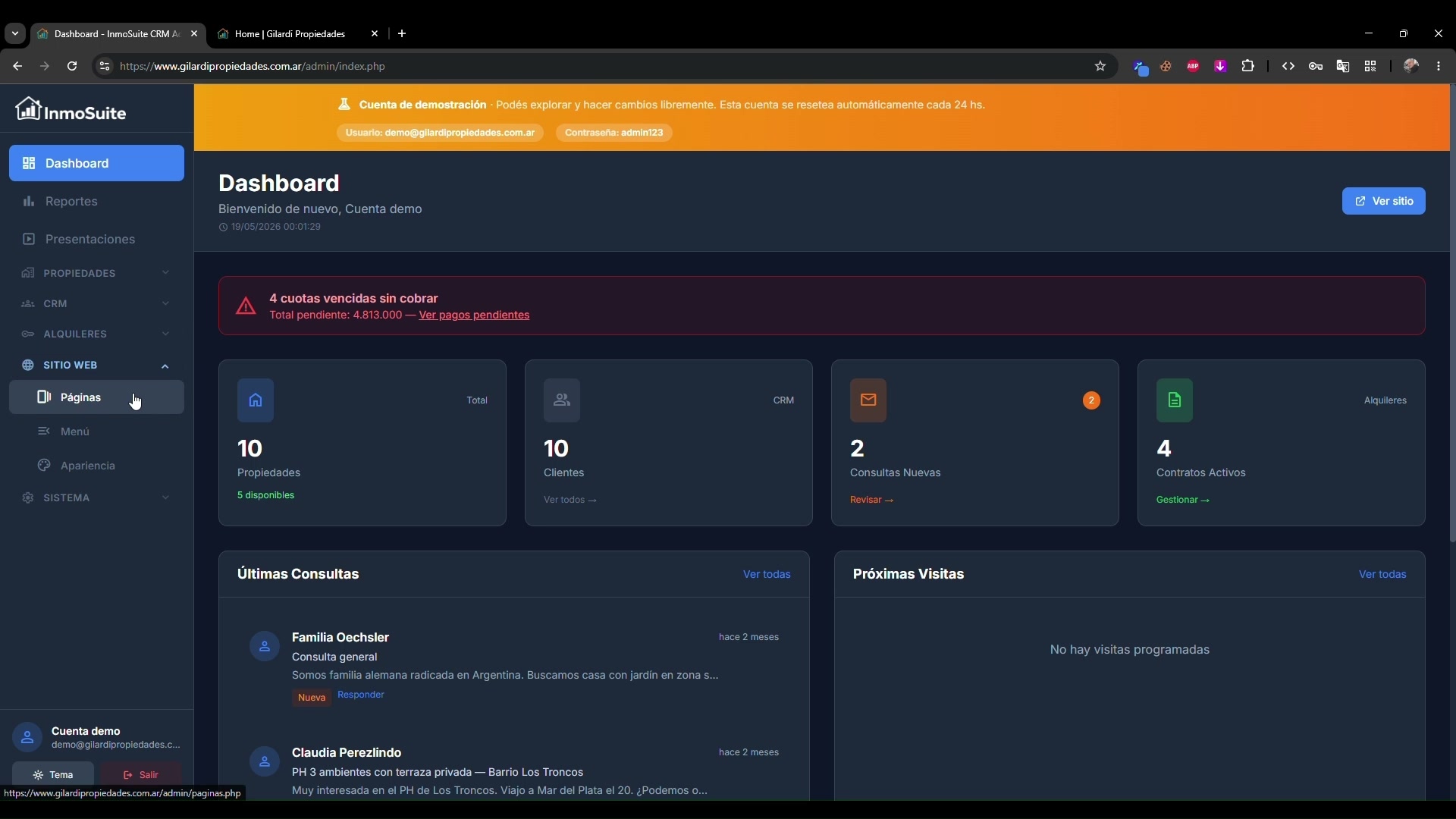 Sitio web - builder